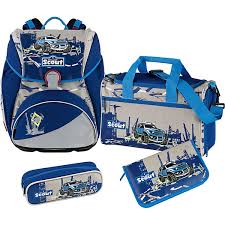 Scout Ghiozdan ALPHA set 4 piese "FOOT POLIZEI"